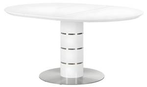 Table extensible CUSCO Blanc - Bois manufacturé - 120 x 76 x 160 cm