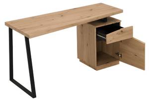 Bureau traditionnel GOTAMA Noir - Bois manufacturé - 60 x 75 x 140 cm