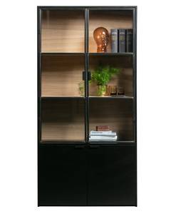 Armoire Sivan Noir - Bois massif - Bois/Imitation - 100 x 200 x 40 cm