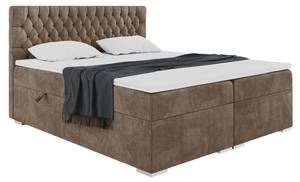 Boxspringbett Dalia Braun - Breite: 200 cm - H3