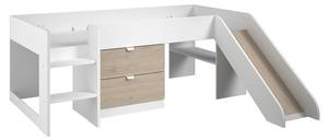 Halbhochbett Tobo Beige - Holzwerkstoff - 184 x 78 x 205 cm