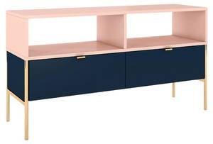 Tv-Schrank Skandica Polka Marineblau - Pink