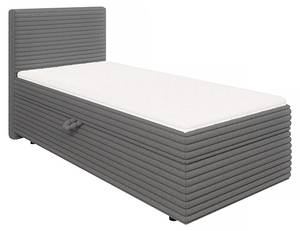 Boxspringbett Maya mit Bettkästen Dunkelgrau - Grau - Breite: 95 cm