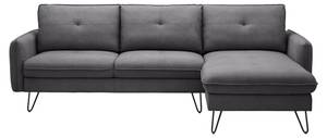 Ecksofa LEVI Grau - Metall - Textil - 267 x 88 x 186 cm