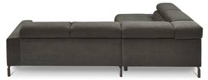 Ecksofa DELIA Anthrazit - Breite: 276 cm - Armlehne davorstehend links - Ecke davorstehend links