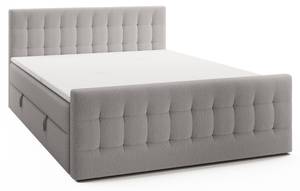 Boxspringbett Aviano Royal Hellgrau - Breite: 162 cm