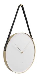 Horloge suspendue Belt Blanc - Métal - 34 x 4 x 34 cm