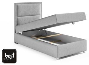 BOXSPRINGBETT mit Bettkasten Trinity K11 Grau - Tiefe: 70 cm