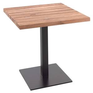 Table de jardin Lucie Marron - Bois massif - 80 x 76 x 80 cm