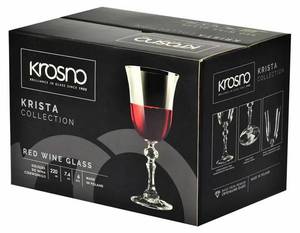 Krosno Krista Verres à vin rouge Verre - 9 x 19 x 9 cm