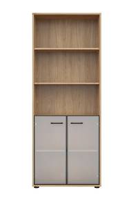 Highboard Space Office Braun - Holzwerkstoff - 80 x 203 x 38 cm