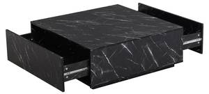 Table basse ANTRIM Noir - Bois manufacturé - 90 x 35 x 90 cm