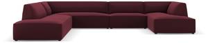 modulares U-Formsofa RUBY 7 Sitzplätze Bordeaux