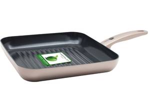 Grillpfanne Cambridge Braun - Metall - 28 x 5 x 28 cm