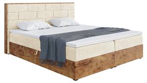 Boxspringbett Lofty 9 Beige - Breite: 129 cm - H3