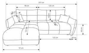 Ecksofa BENE Schwarz