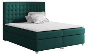 Boxspringbett Asti Smaragdgrün - Breite: 140 cm