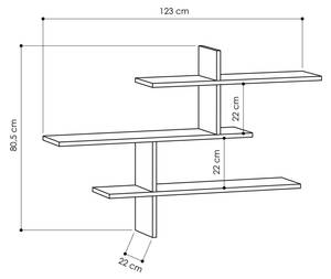 Étagère murale Dpjac Anthracite