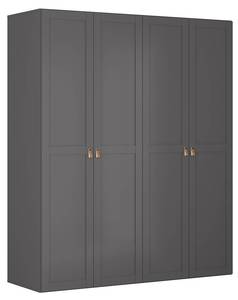 Kleiderschrank Flex Grau - Holzwerkstoff - 200 x 240 x 66 cm