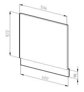 Façade R-Line 36359 Anthracite - Blanc