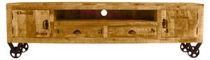 Lowboard Rustic Massivholz - Holzart/Dekor - 200 x 55 x 40 cm