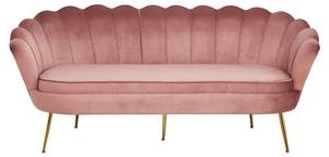 Muschelsofa Nikolaevo Pink - Textil - 180 x 78 x 76 cm