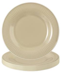 Brotteller Beat Color Glaze 6er Set Beige