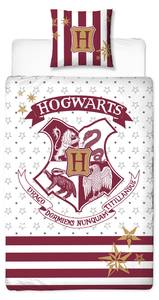 Bettwäsche Harry Potter Rot - Weiß - Textil - 135 x 200 x 1 cm