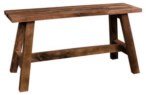 Banc Billy Marron - Bois massif - 90 x 45 x 25 cm