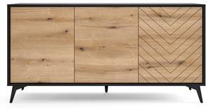 Sideboard DIAMOND SB154 3D Beige - Holzwerkstoff - Kunststoff - 154 x 77 x 39 cm