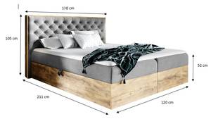 Boxspringbett TERRIE Grau