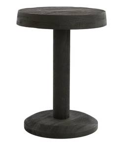 Table d'appoint NALAGU Imitation frêne noir - Noir - 35 x 46 x 35 cm