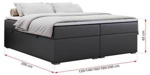 Boxspringbett BESS Breite: 160 cm - H4 - Kunstleder