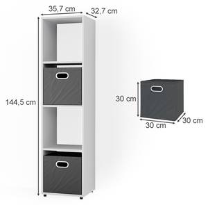 Raumteiler Ludus 37007 Weiß - Holzwerkstoff - 142 x 36 x 33 cm