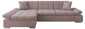 Ecksofa Malwi Premium Altrosa - Ecke davorstehend links