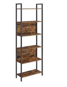 Bücherregal Standregal Braun - Holzwerkstoff - 24 x 186 x 60 cm