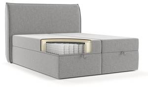 Boxspringbett Mensa Grau - Breite: 160 cm