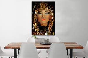 Poster 60x90 Frau - Kleopatra - Gold Kunststoff - 60 x 90 x 13 cm