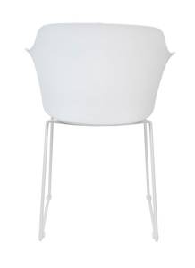 Fauteuil de table Tango Matière plastique / Acier - Blanc