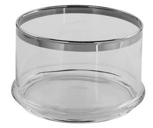 Schale PLATINUM Glas - 19 x 12 x 19 cm