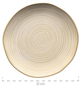 Frühstücksgeschirr, Keramik Nottingham Beige - Keramik - 21 x 1 x 21 cm