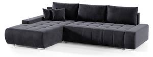 Ecksofa Dhaka L-form Links Graphit - Ecke davorstehend links