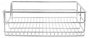 3 x KuKoo Ausziehbare Küchenschublade Silber - Metall - 43 x 14 x 46 cm