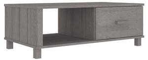 Couchtisch D754 Grau - Massivholz - 55 x 35 x 100 cm