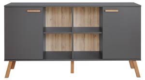 Sideboard MatsBaby Grau - Holz teilmassiv - 160 x 86 x 42 cm