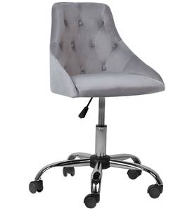 Chaise de bureau PARRISH Noir - Gris - Argenté