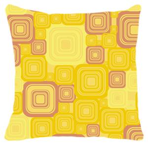 Kissen mit Digitaldruck Gelb - Textil - 40 x 5 x 40 cm