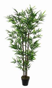 Kunstpflanze Bambus Grün - Kunststoff - 90 x 155 x 90 cm