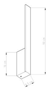 Wandleuchte Lahti Weiß - 4 x 90 cm - Universalweiß