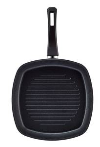 Grillpfanne Salvodor Schwarz - Metall - 28 x 28 x 28 cm